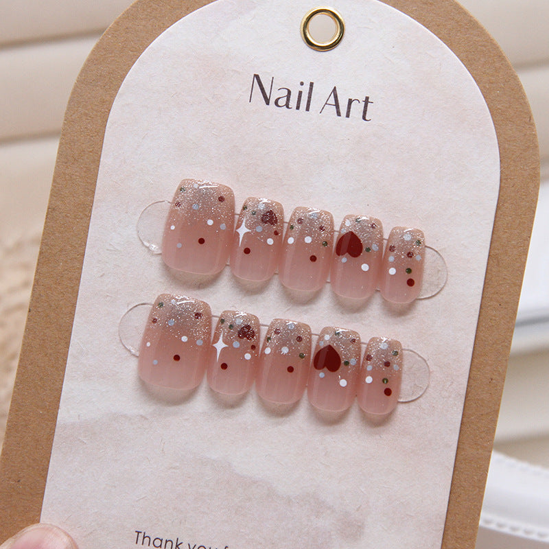 Purely Handmade 10 PCs Nail Set- T019