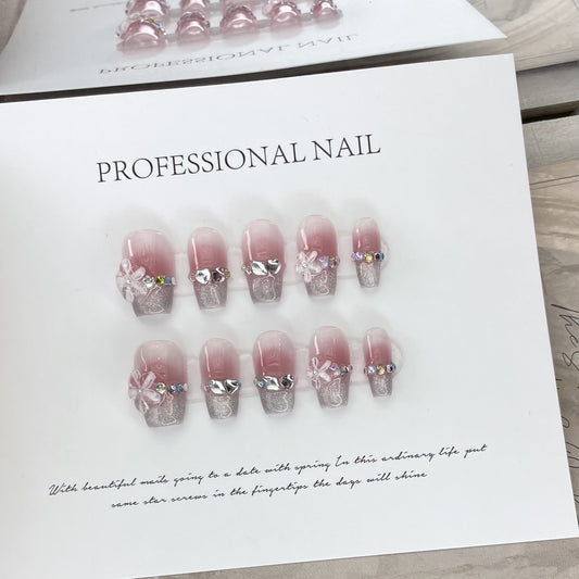 Purely Handmade 10 PCs Nail Set- HM651