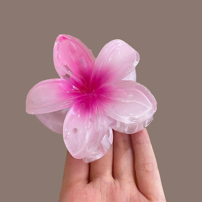 [Clearance] - Gradient Color FLower Hair Claw Clip