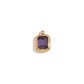 Square Glass Pendant- 18k Gold Plated