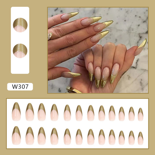 Glossy Long Almond- W307