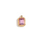 Square Glass Pendant- 18k Gold Plated