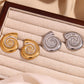 Snail Shell imitation Pearl Earrings- 18K Gold Plated