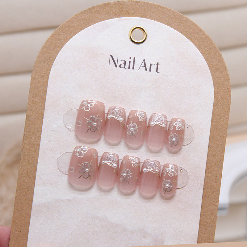 Purely Handmade 10 PCs Nail Set- T028