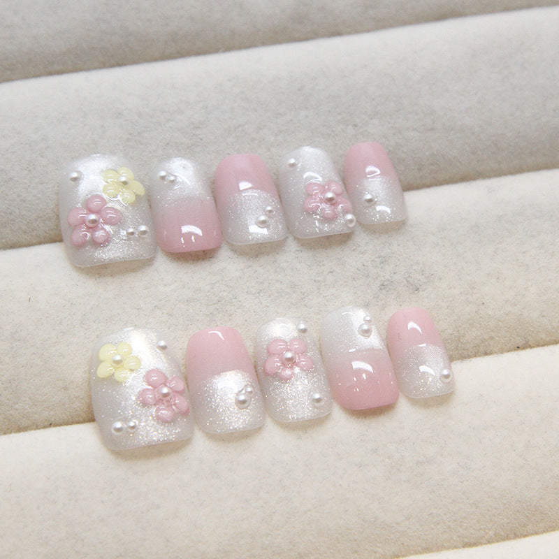 Purely Handmade 10 PCs Nail Set- T054