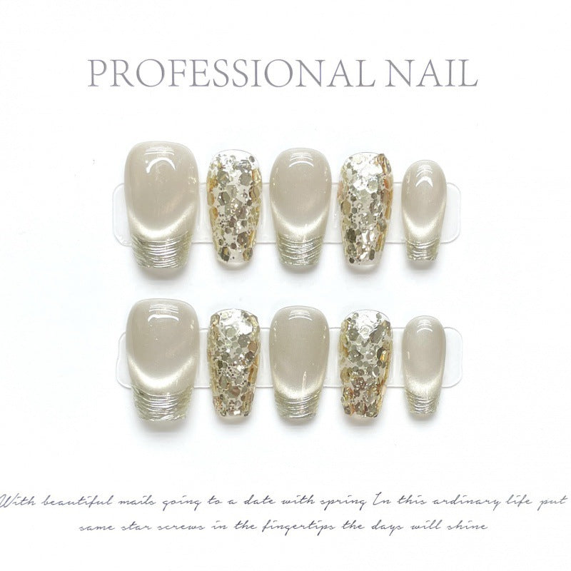 Purely Handmade 10 PCs Nail Set- HM1379