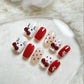 Purely Handmade 10 PCs Nail Set- T047