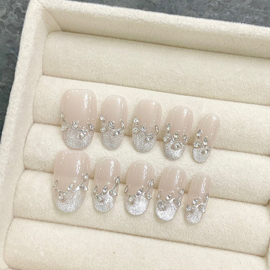 Purely Handmade 10 PCs Nail Set- HM1676