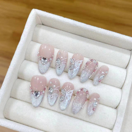 Purely Handmade 10 PCs Nail Set- HM1585