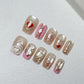 Purely Handmade 10 PCs Nail Set- T041