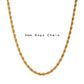 18K Gold Plated Twisted Chain