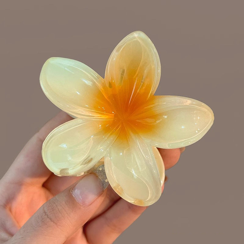 [Clearance] - Gradient Color FLower Hair Claw Clip