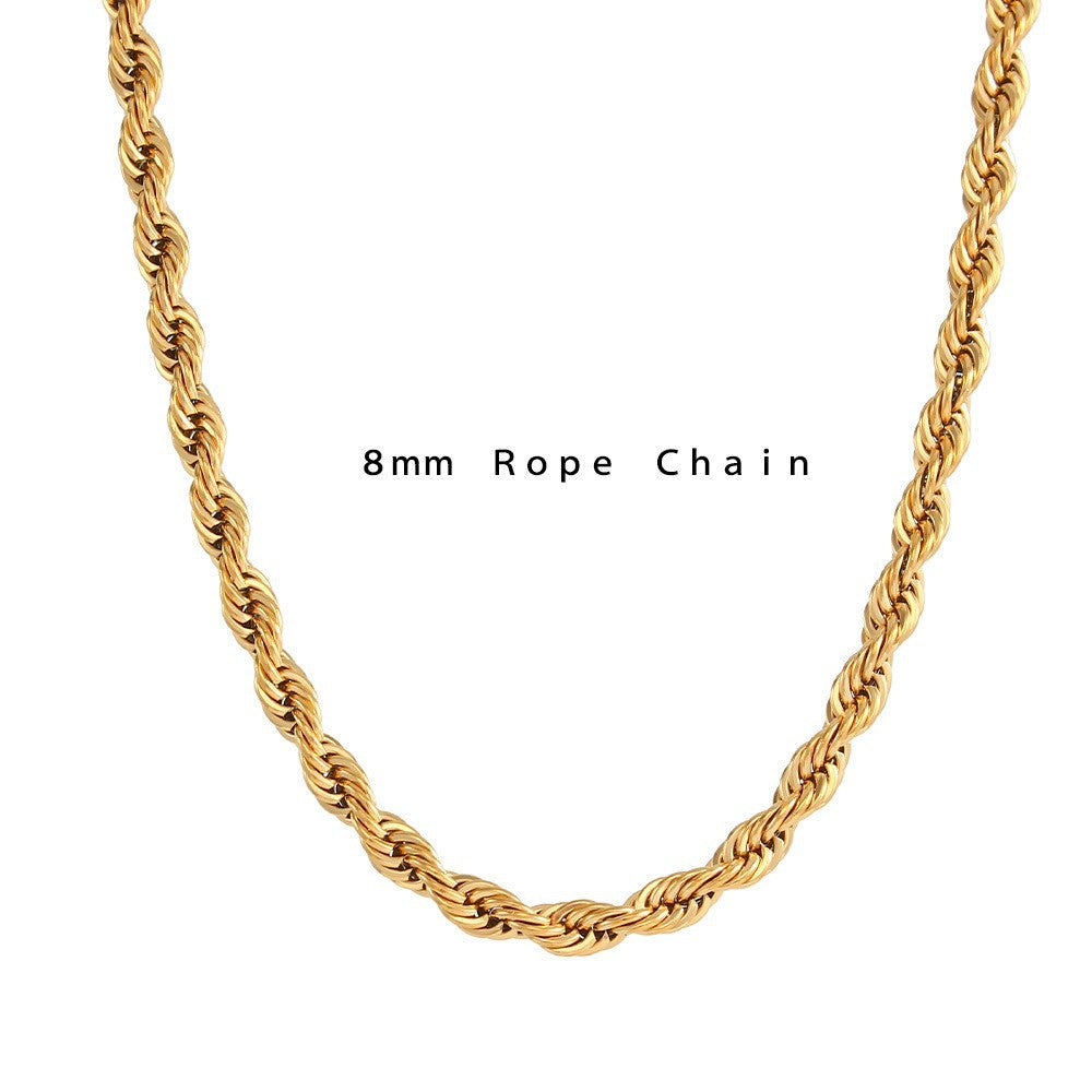 18K Gold Plated Twisted Chain