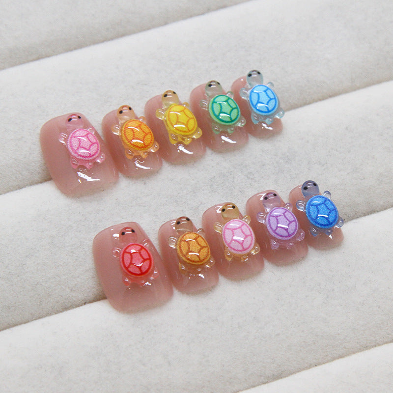 Purely Handmade 10 PCs Nail Set- T072