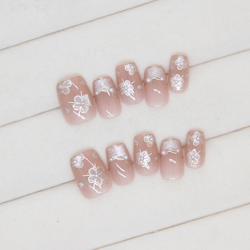 Purely Handmade 10 PCs Nail Set- T028