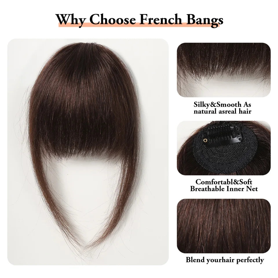 [Clearance] - Fake Clip On Bangs/ Fringes Hair Extensions