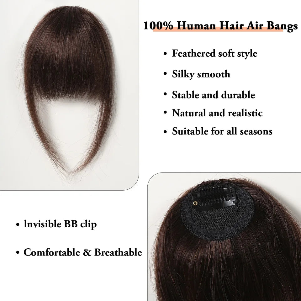 [Clearance] - Fake Clip On Bangs/ Fringes Hair Extensions