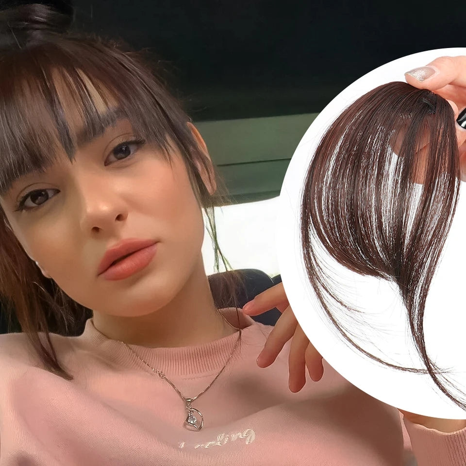 [Clearance] - Fake Clip On Bangs/ Fringes Hair Extensions