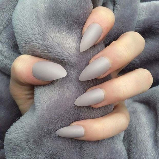 Matte Almond- Grey - ALM08