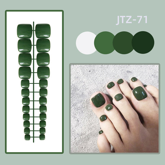 Toe Nails- Dark Green- JTZ71