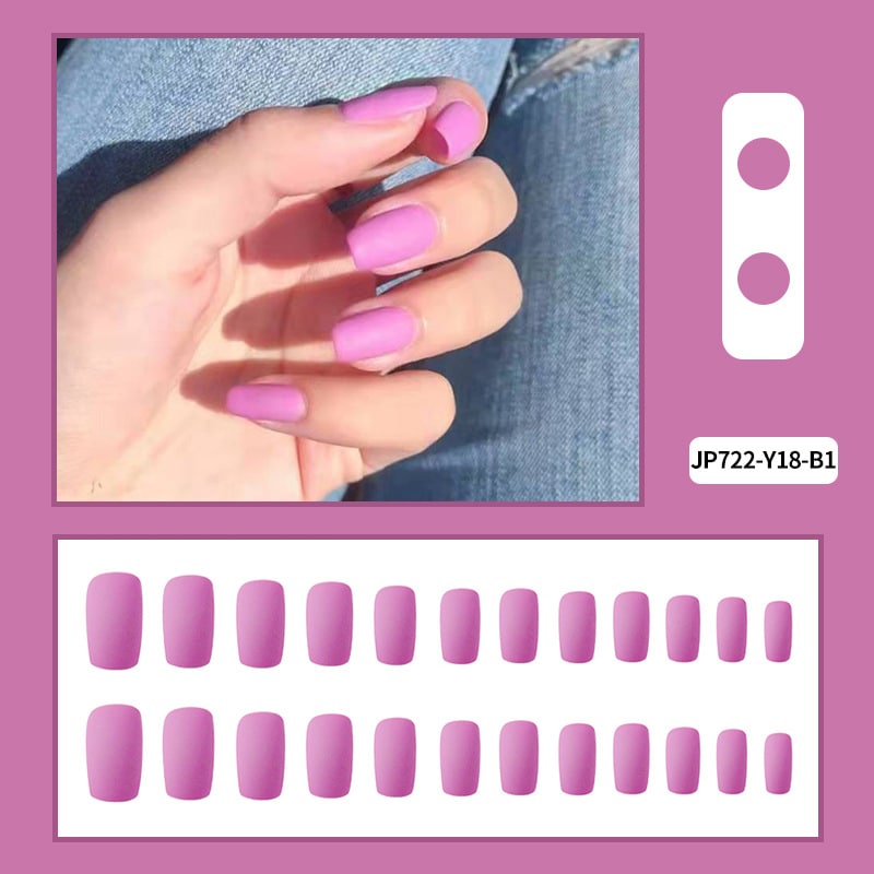 Matte Square nails- Barbie Pink- MS17