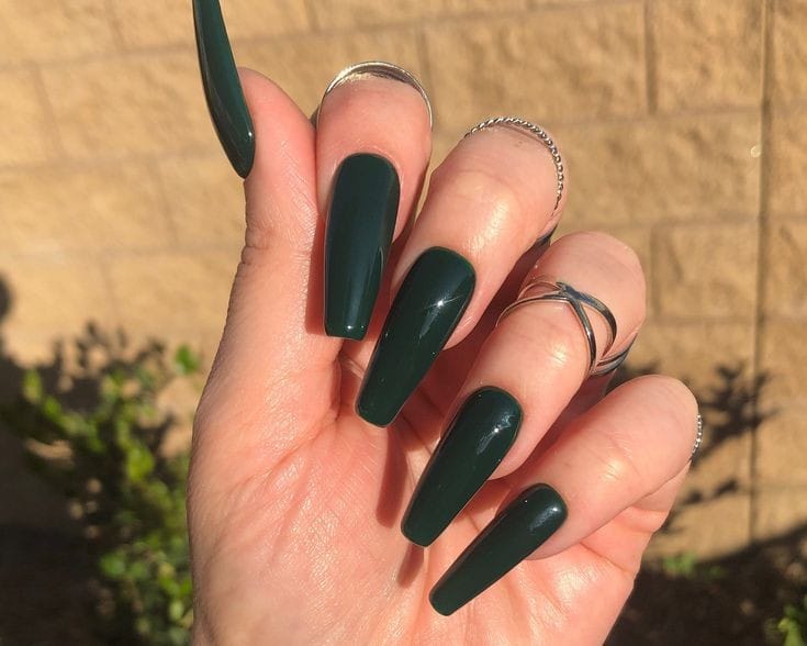 Glossy Ballerina- Emerald Green- BAL04