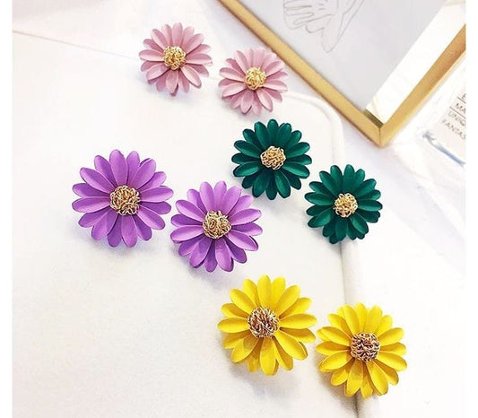 Cute Flower Stud Earrings- DE03